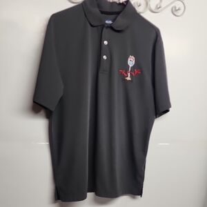 Rare Ben Hogan Performance Charcoal Polo with Embroidered Forky Toy Story Sz L